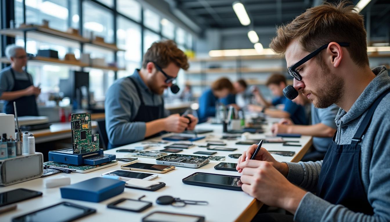 découvrez notre formation de réparateur de téléphone mobile, un investissement rentable pour votre avenir. acquérez des compétences essentielles pour répondre à la demande croissante en réparations de smartphones et démarquez-vous sur le marché du travail. rejoignez-nous et transformez votre passion en métier lucratif.