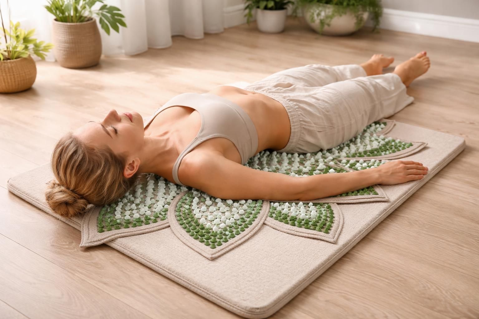découvrez le tapis fleur de lotus pour une acupression ciblée, soulageant efficacement les douleurs du dos et favorisant la détente naturelle.