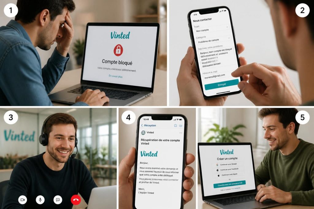 découvrez les étapes indispensables pour récupérer un compte vinted bloqué définitivement et apprenez comment créer un compte tout neuf facilement.